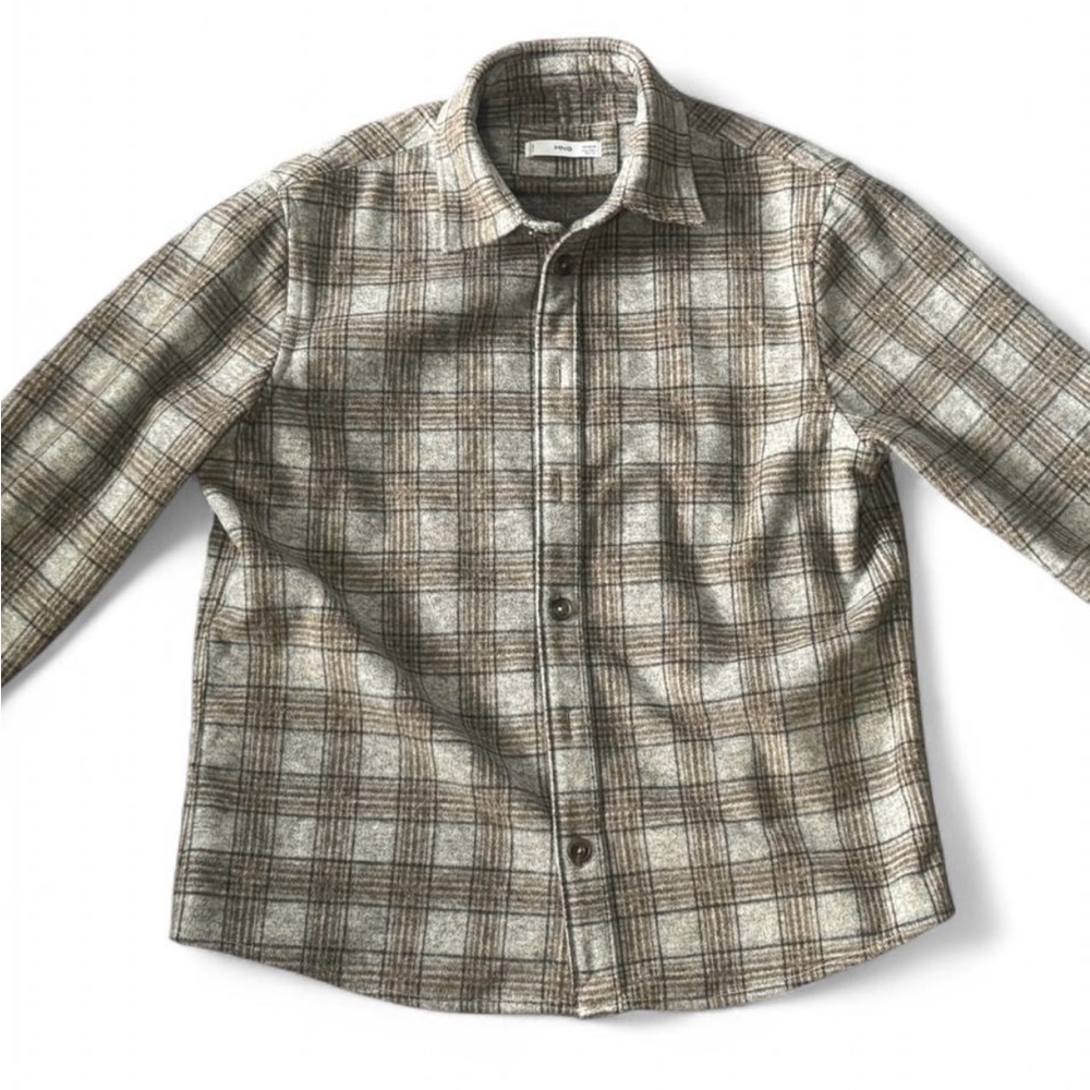 Mango Plaid Flannel Shirt Jacket – Men’s Size Large